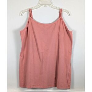 Torrid Womens Dusty Pink Salmon Tank Top Cami Cotton Spandex Adjustable Plus 4X